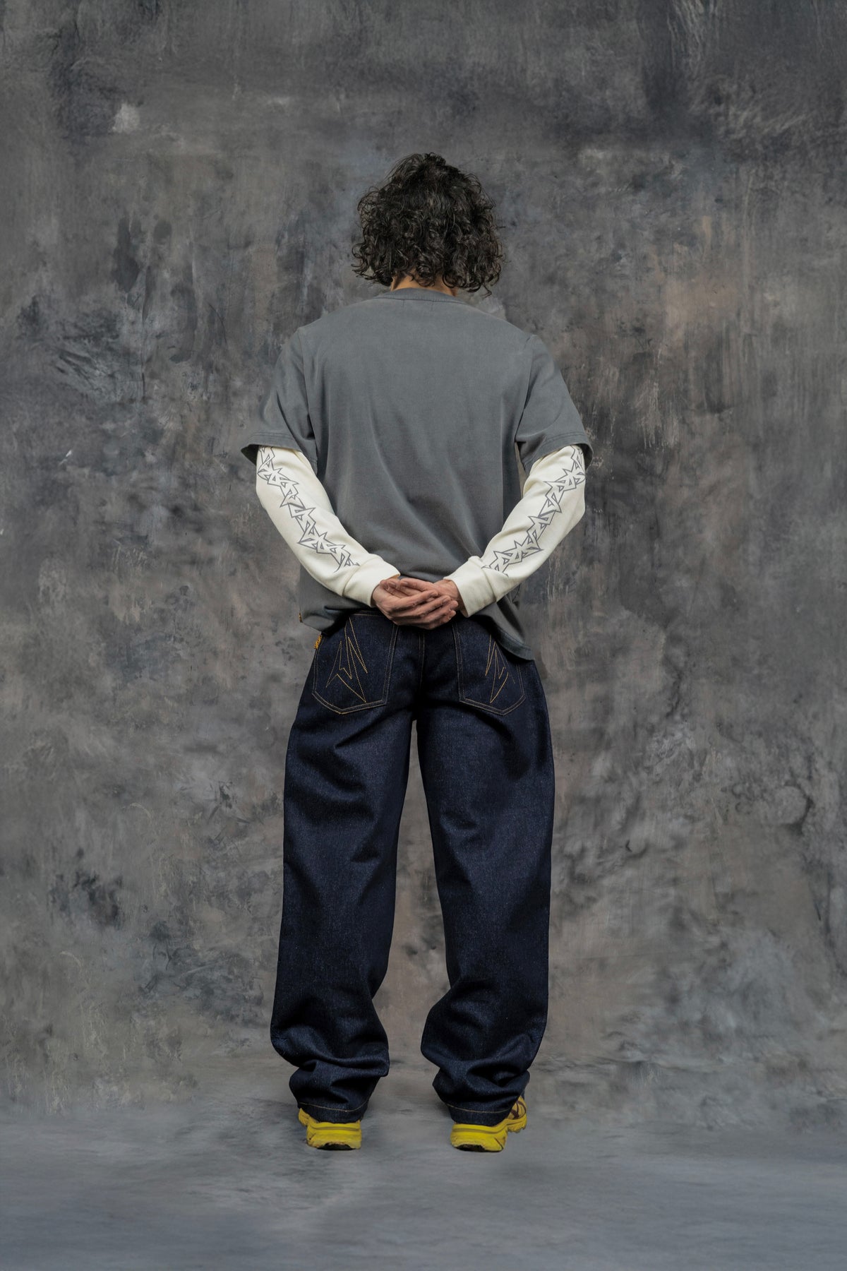 RAW LOGO DENIM 14 OZ SIDE ARTS - Pantalon (vue 3) - Trousers SIDE ARTS (3)
