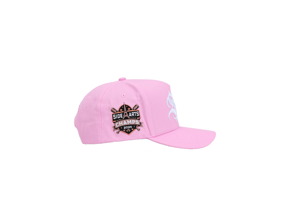 CHAMPS PINK CAP - Trucker Cap SIDE ARTS (2)