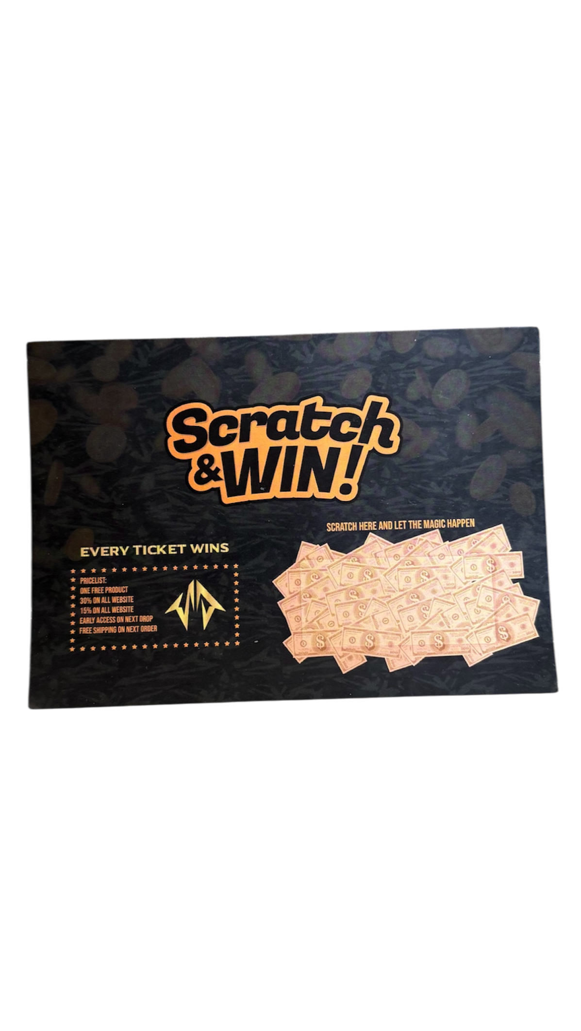 SCRATCH AND WIN TICKET