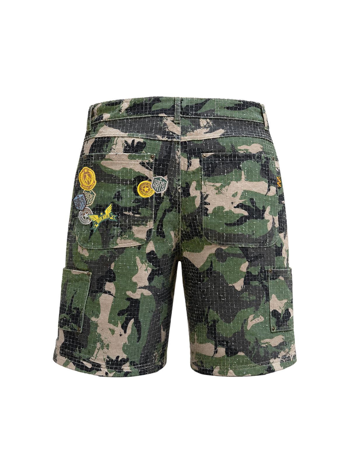 NEEDLEPUNCH CAMO PATCH SHORT - Shorts SIDE ARTS (2)