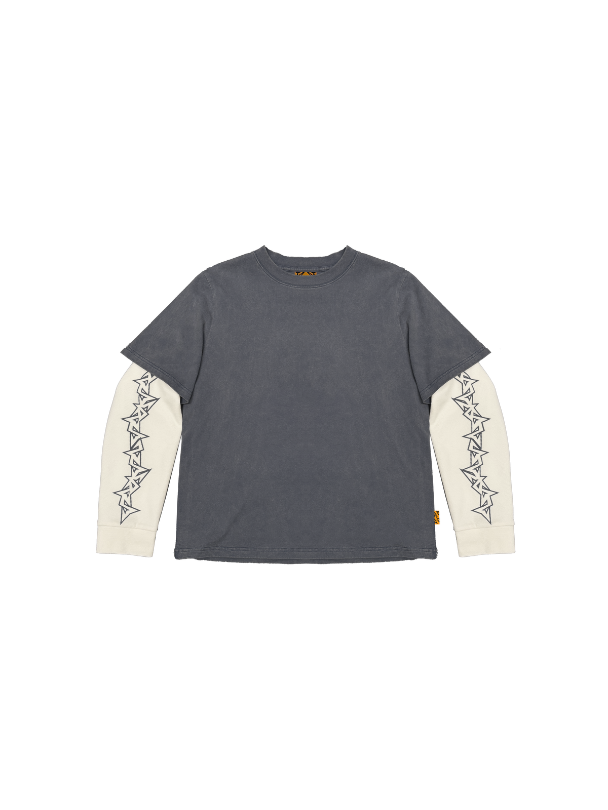 T-SHIRT LAVÉ GRIS MULTICOUCHE - T-shirt SIDE ARTS (1)