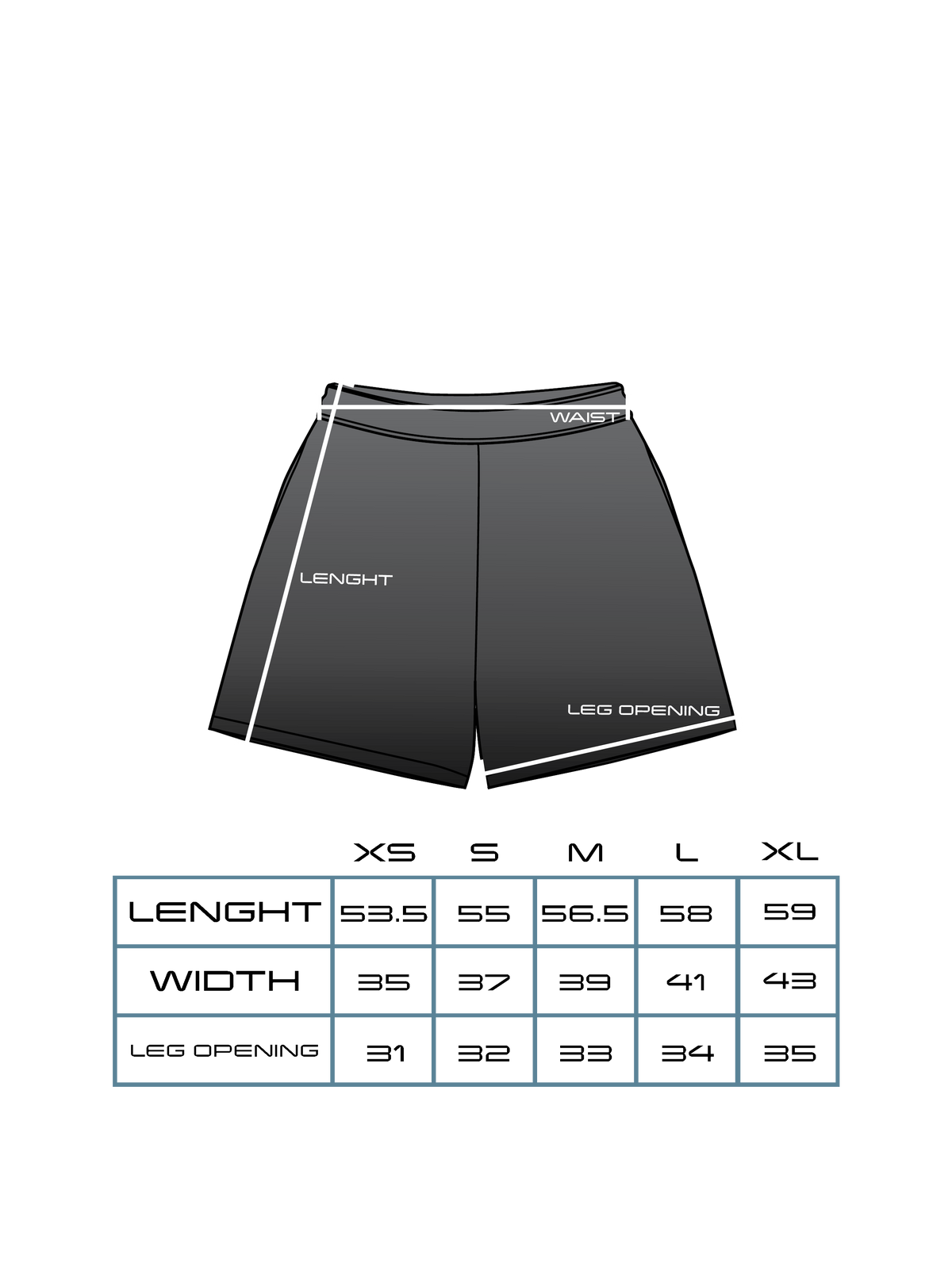 Sizing & fit — ORNAMENTS SWEAT SHORTS