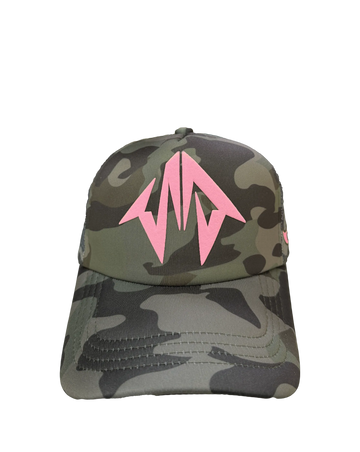 THE CAMO TRUCKER - Trucker Cap SIDE ARTS