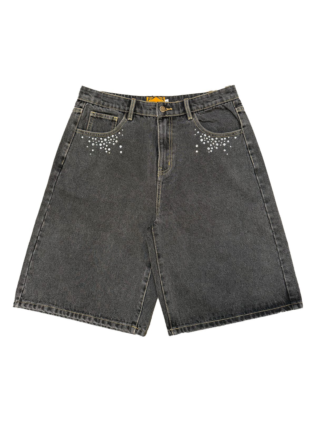 VINTAGE BLACK ORNAMENTS SHORT SIDE ARTS - Short (vue 2) - Shorts SIDE ARTS (2)