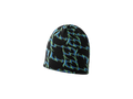 BLACK BLUE ORNAMENTS BEANIE