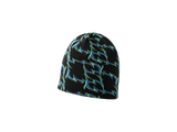 BLACK BLUE ORNAMENTS BEANIE