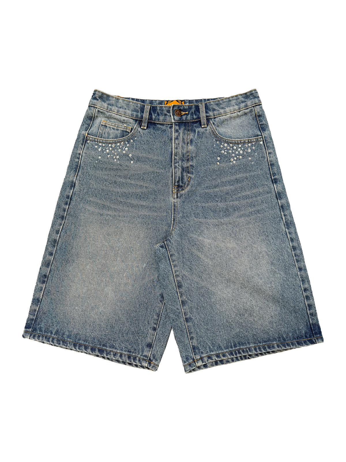 VINTAGE BLUE ORNAMENTS SHORT SIDE ARTS - Short (vue 2) - Shorts SIDE ARTS (2)