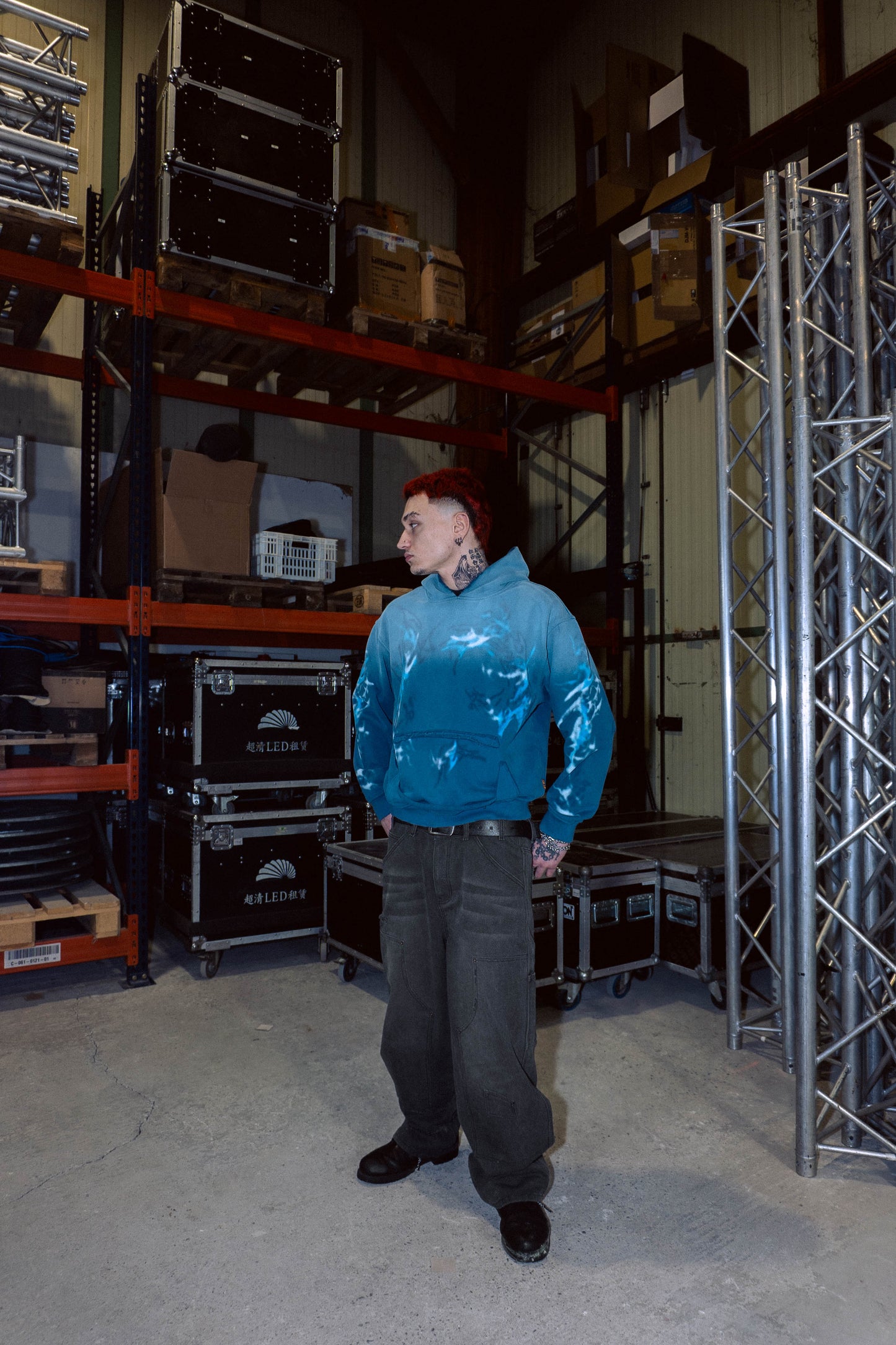 ORNAMENTS BLURRY HOODIE