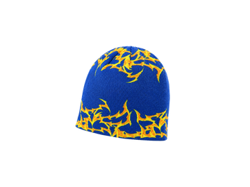 BLUE ORNAMENTS BEANIE SIDE ARTS - Bonnet streetwear - Beanie SIDE ARTS