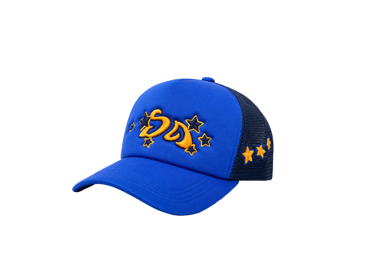ROYAL BLUE TRUCKER SIDE ARTS - Casquette Trucker streetwear SIDE ARTS (1)