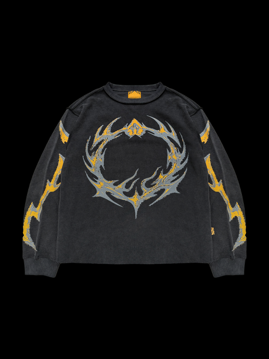 ORNAMENTS WAFFLE BLACK