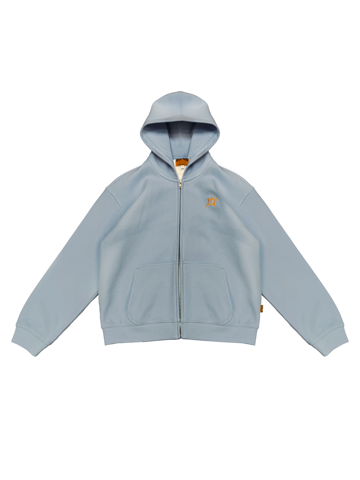 ICE BLUE HEAVY WAFFLE ZIP HOODIE - Zip-Up Hoodie SIDE ARTS (1)