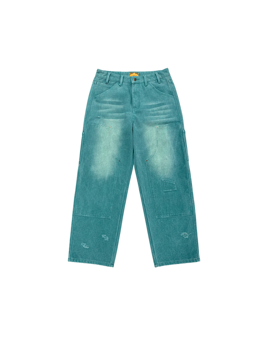 VINTAGE GREEN DOUBLE KNEE