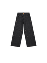 SELVEDGE BLACK DOUBLE KNEE DENIM