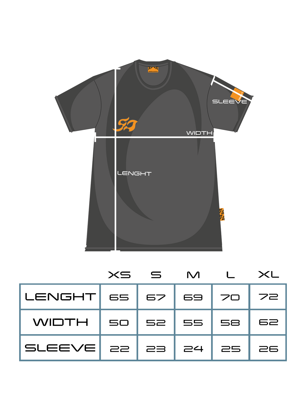 Sizing & fit — JERSEY SPONSOR