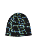 BLACK BLUE ORNAMENTS BEANIE
