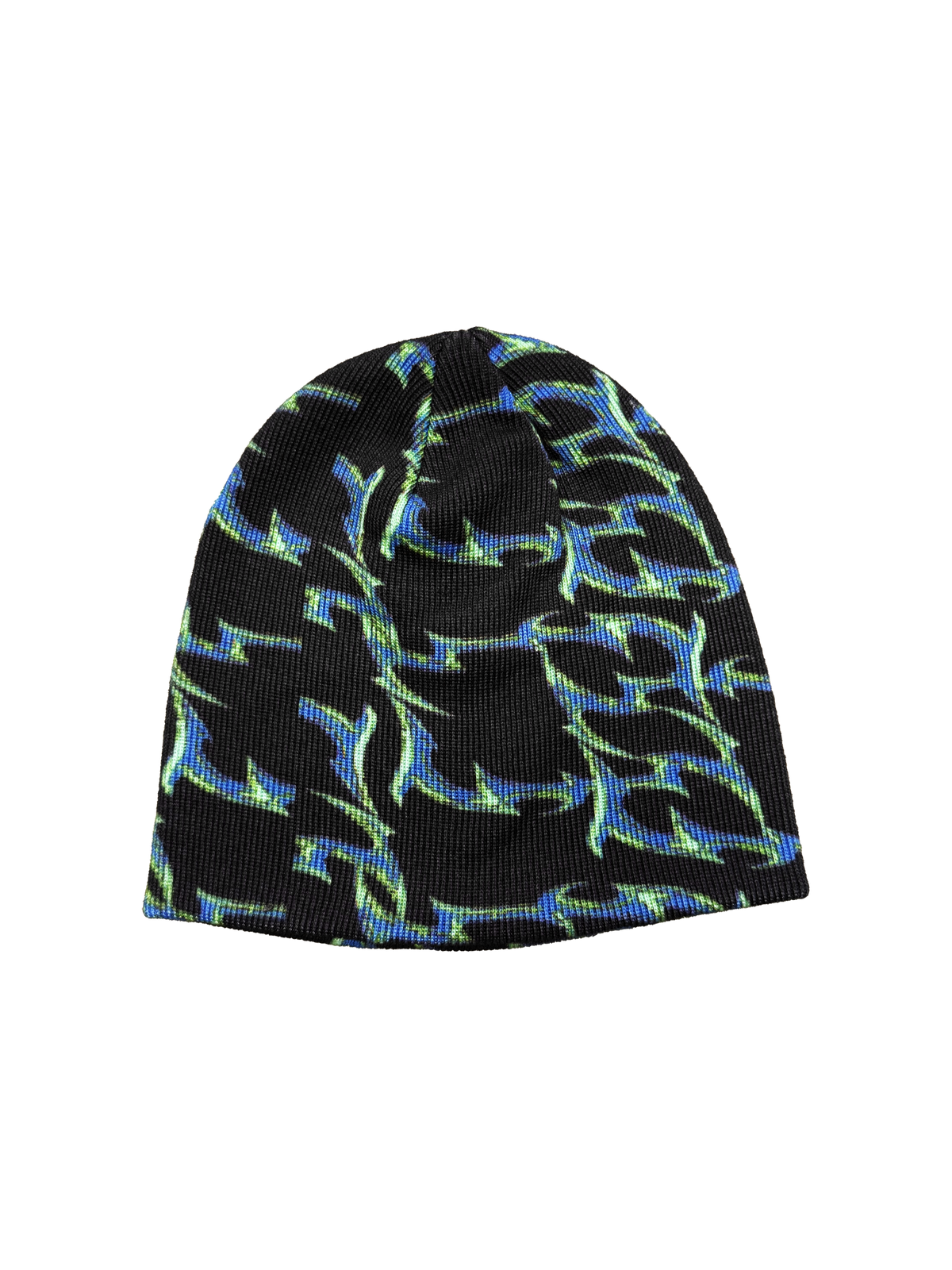 BLACK BLUE ORNAMENTS BEANIE - Beanie SIDE ARTS (2)