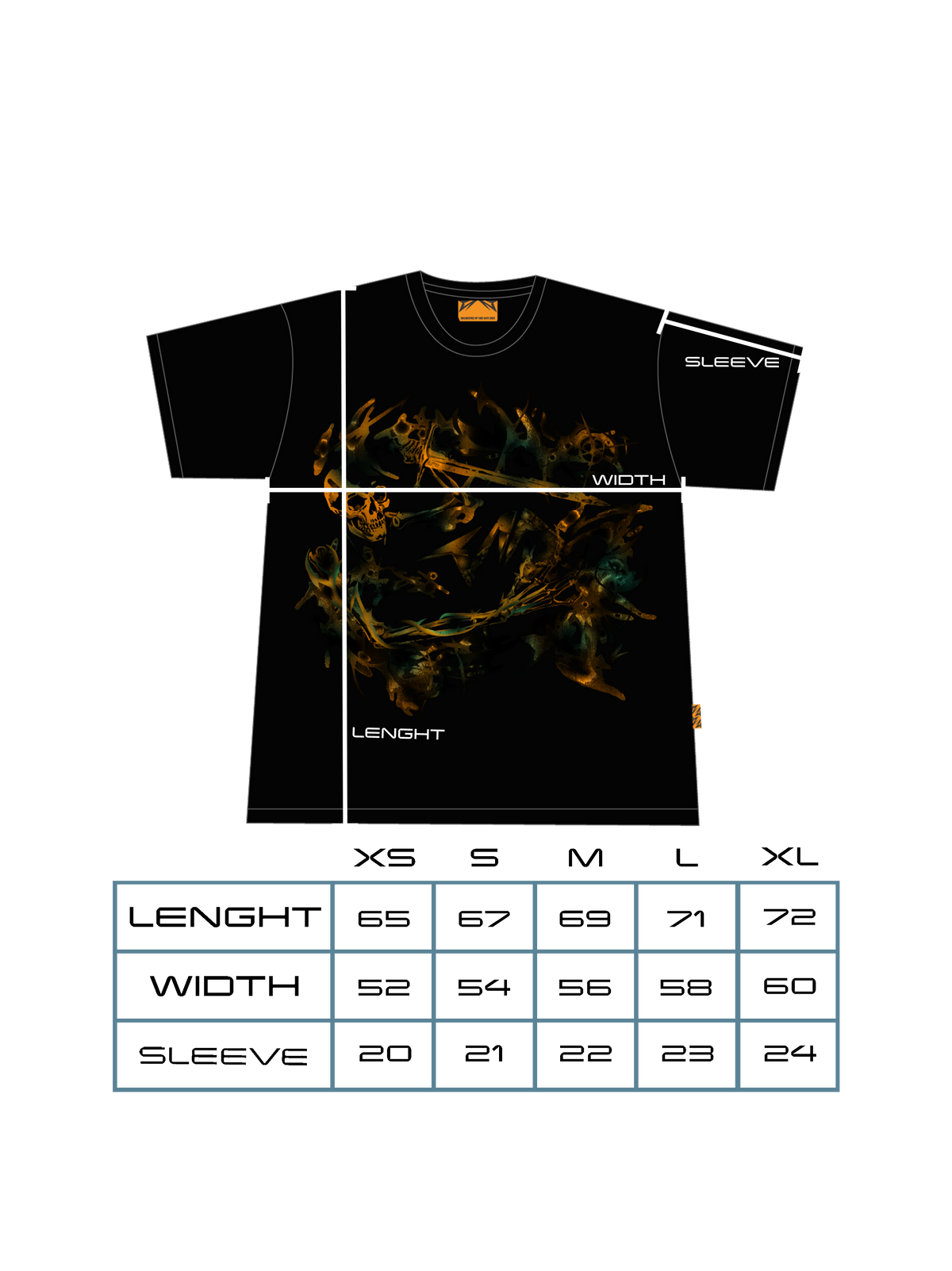 Tailles & coupe — SPOOKY TEE
